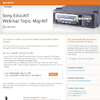Storage Webinar Announcement